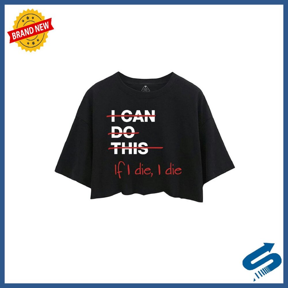 Funny Sarcastic Crop Top Tank 100% Cotton Workout Yoga Streetwear Tee